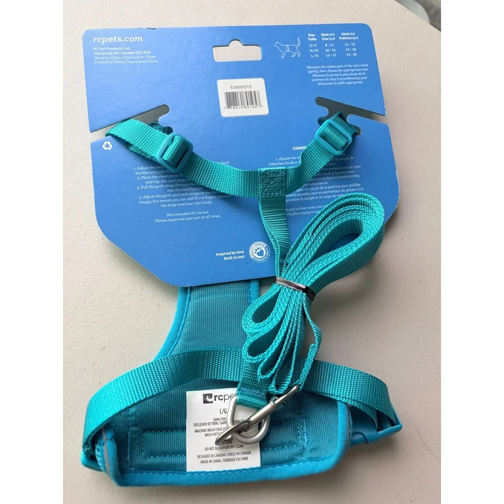 RC Pets Adventure Kitty Harness L Teal